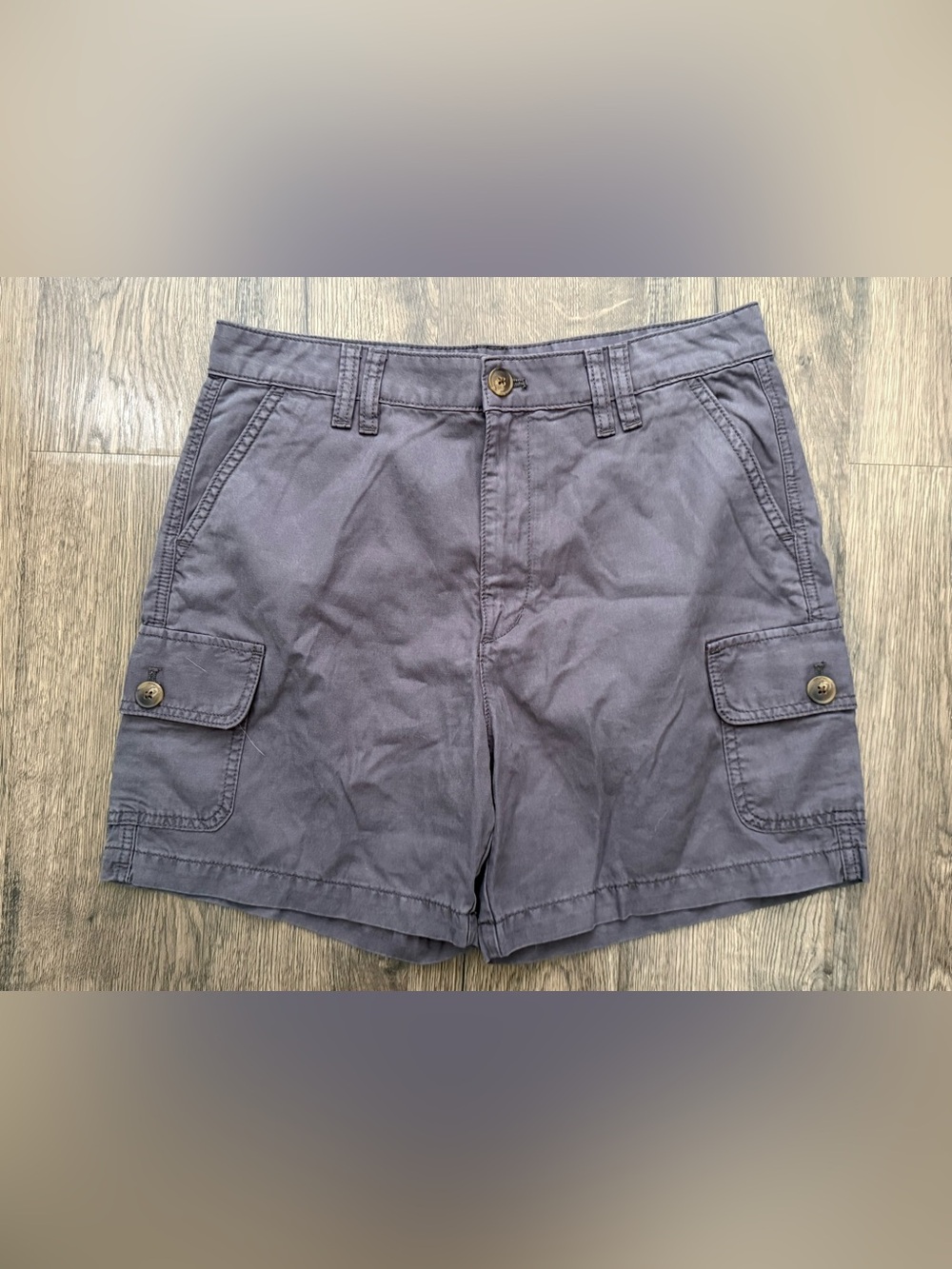 Sundance Women’s Dark Grey Cotton Blend Cargo Shorts Size Petite 10